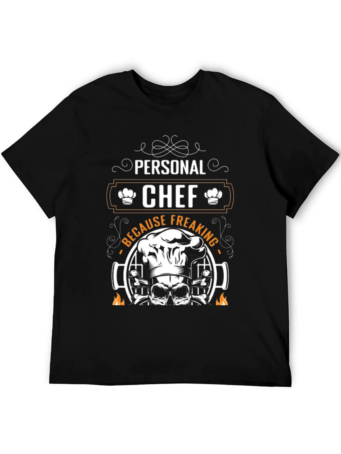 Personal Chef Grilling Skull T-Shirt