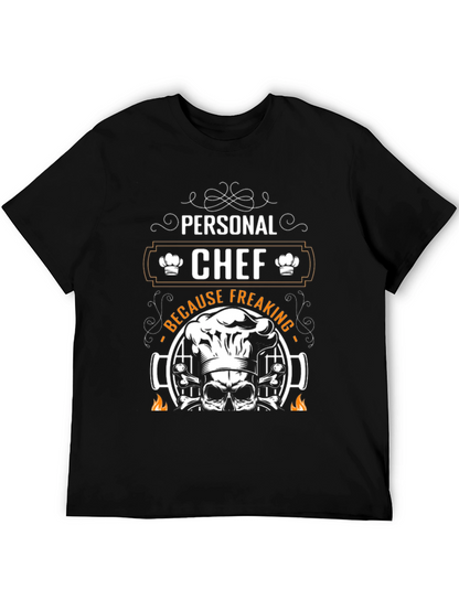 Personal Chef Grilling Skull T-Shirt