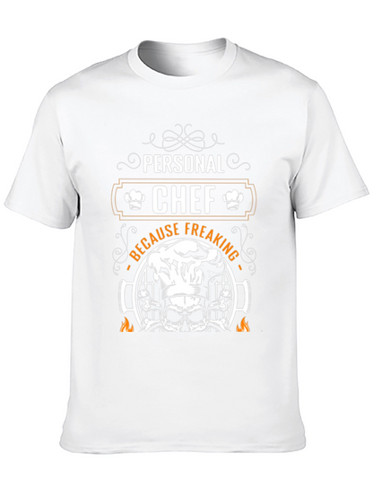 Personal Chef Grilling Skull T-Shirt