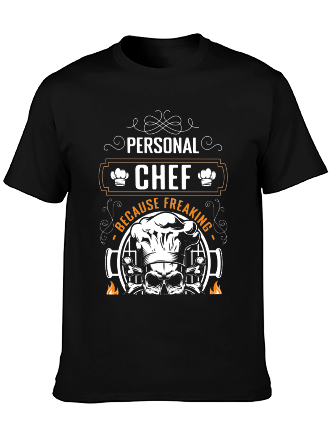 Personal Chef Grilling Skull T-Shirt