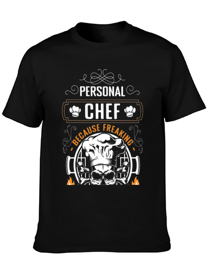 Personal Chef Grilling Skull T-Shirt