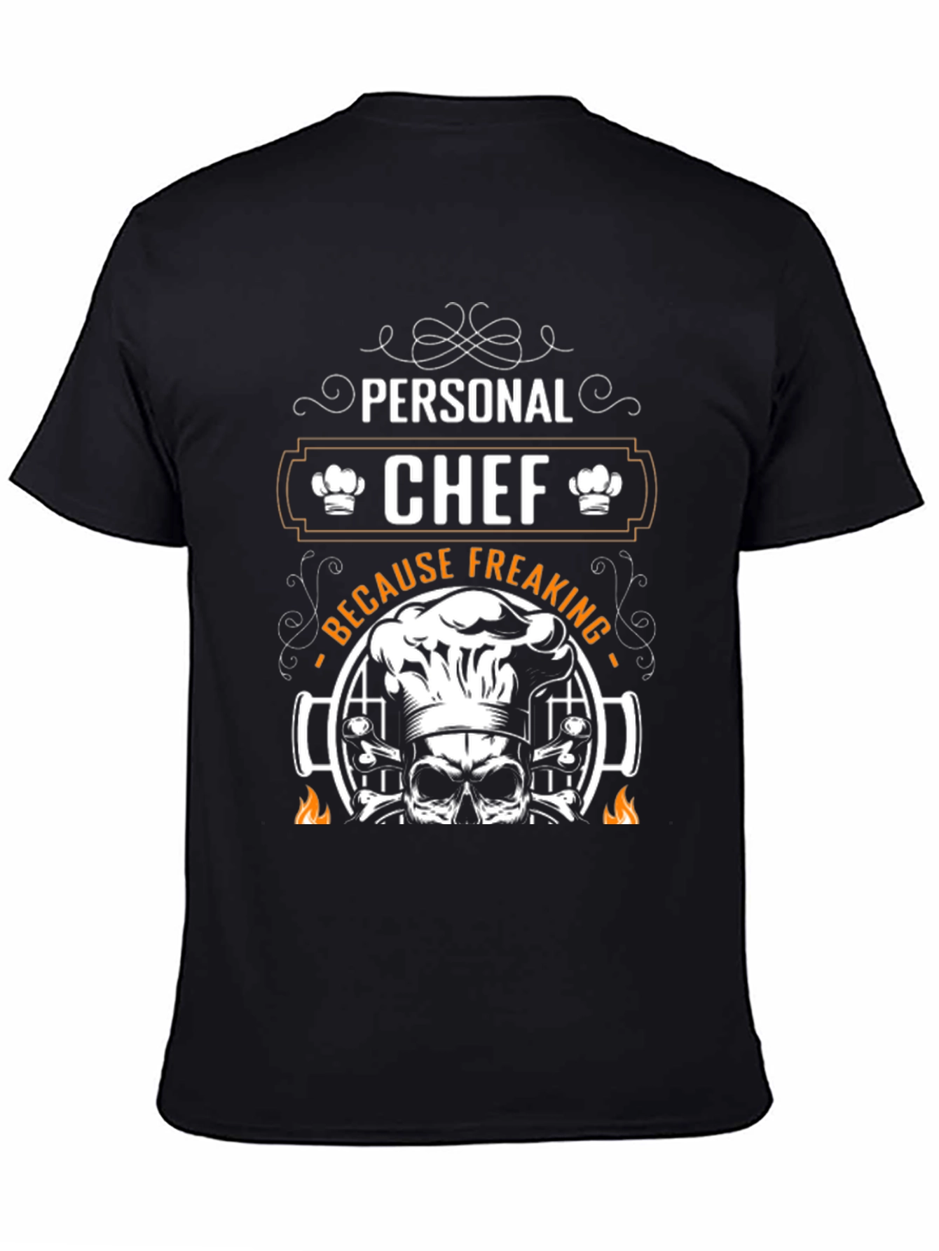 Personal Chef Grilling Skull T-Shirt