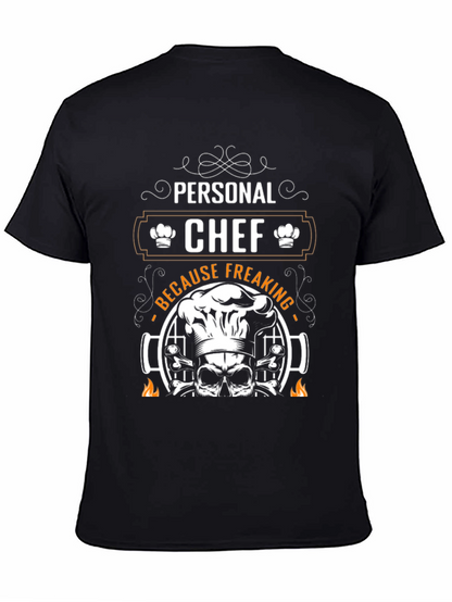 Personal Chef Grilling Skull T-Shirt