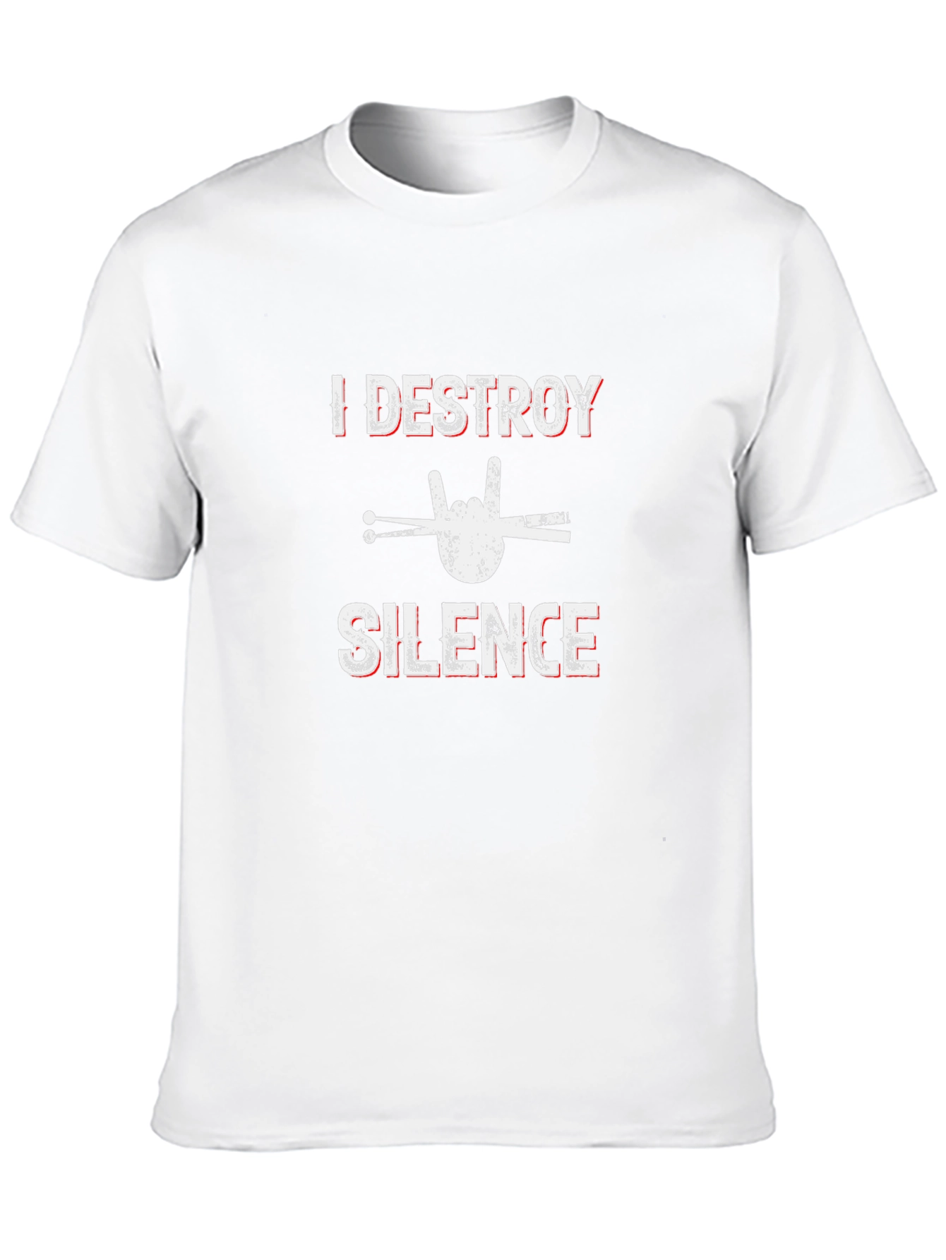 I Destroy Silence Drummer Graphic Tee