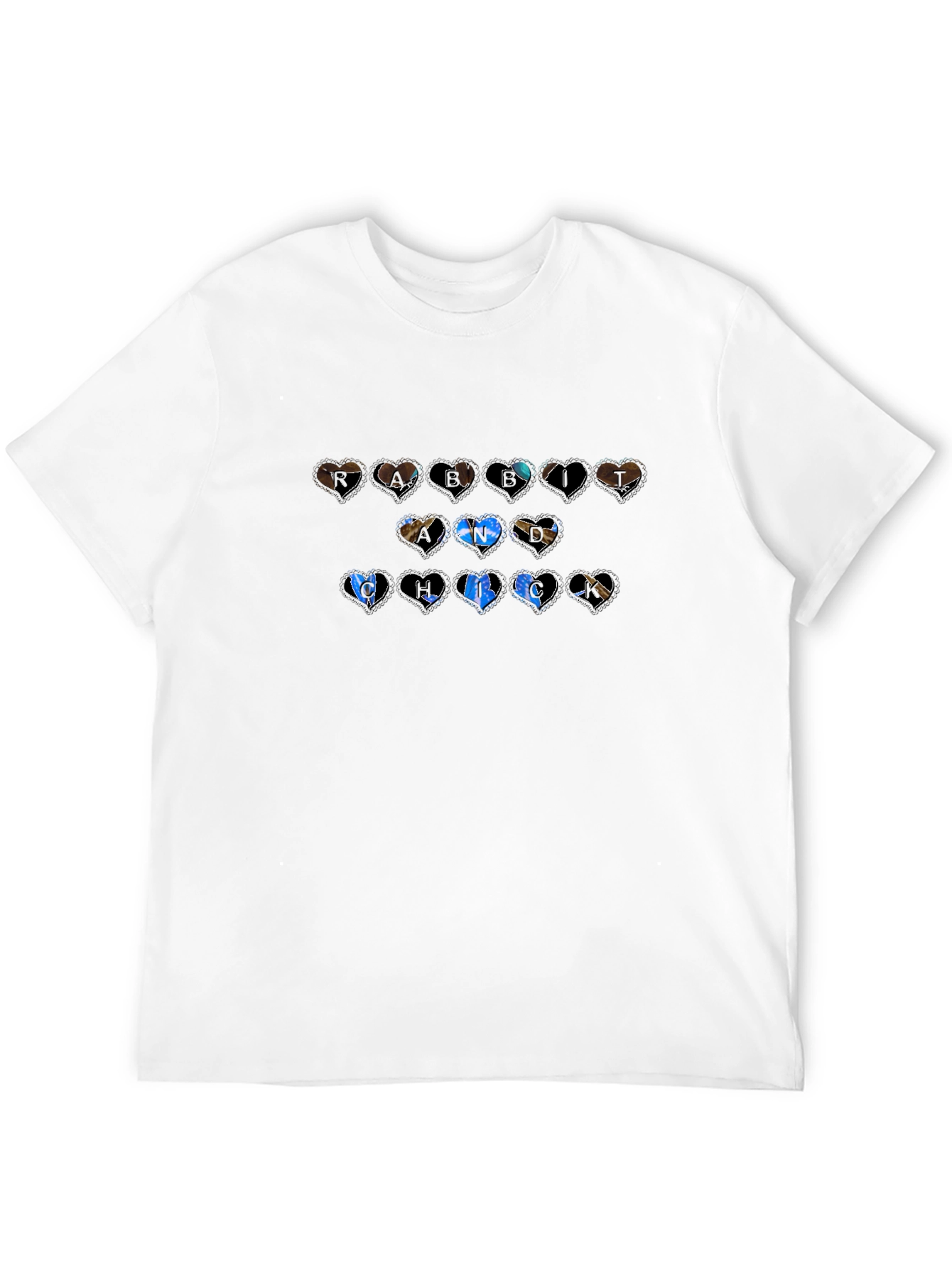 Heart Patterned Graphic Tee