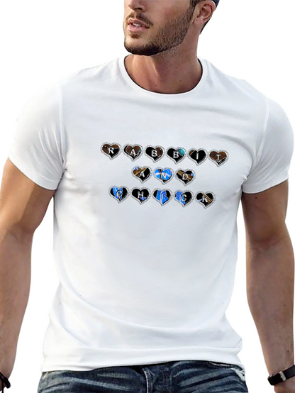 Heart Patterned Graphic Tee