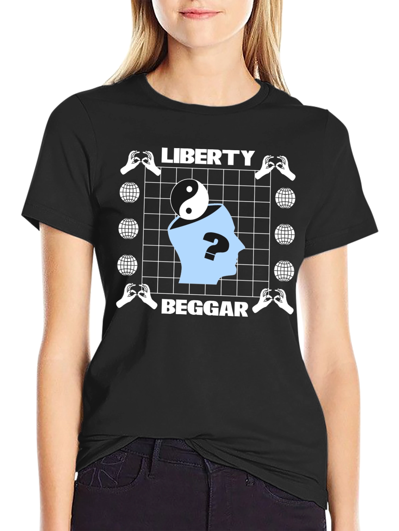 Liberty Beggar Graphic T-Shirt Unique Design