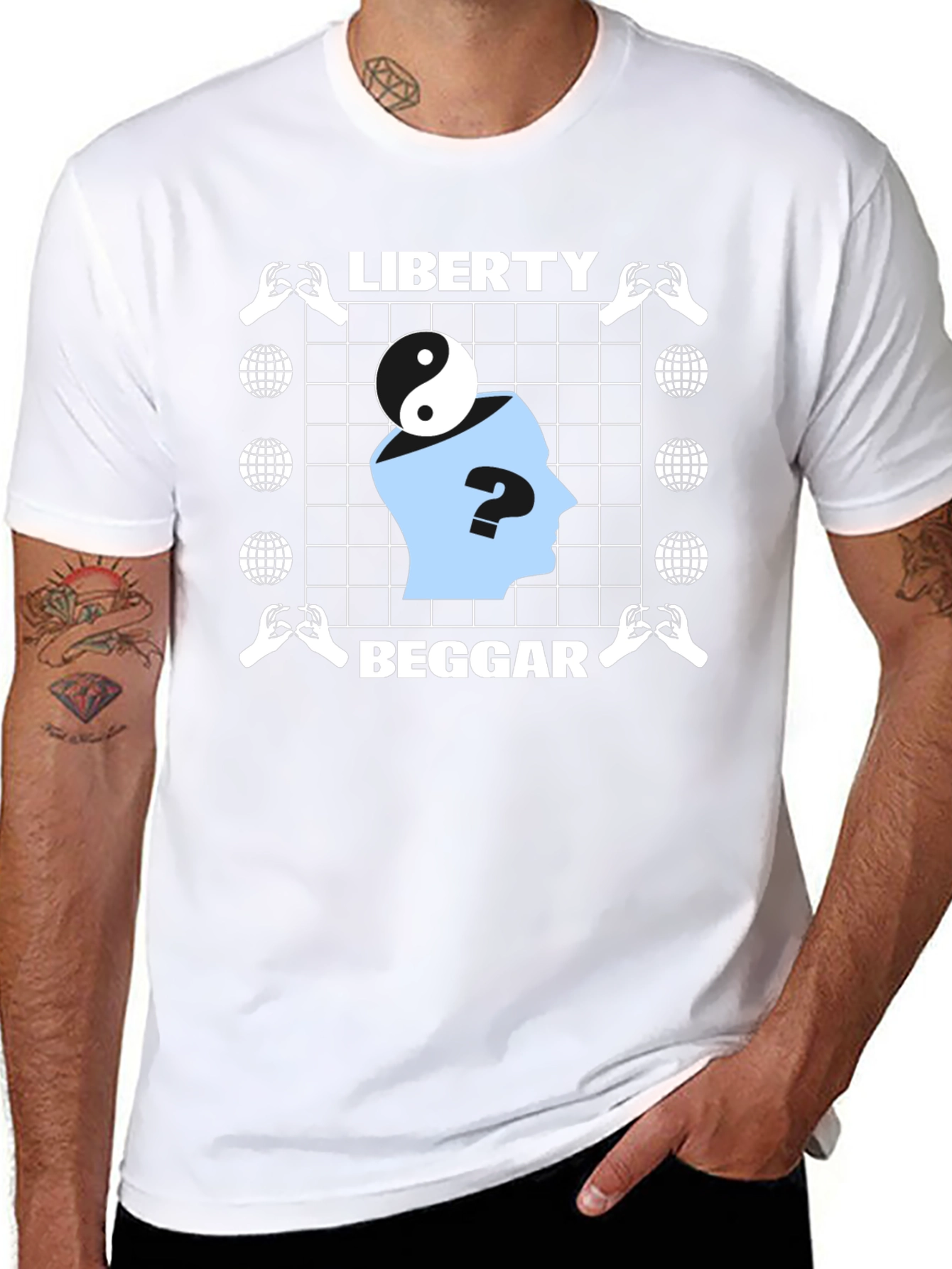 Liberty Beggar Graphic T-Shirt Unique Design