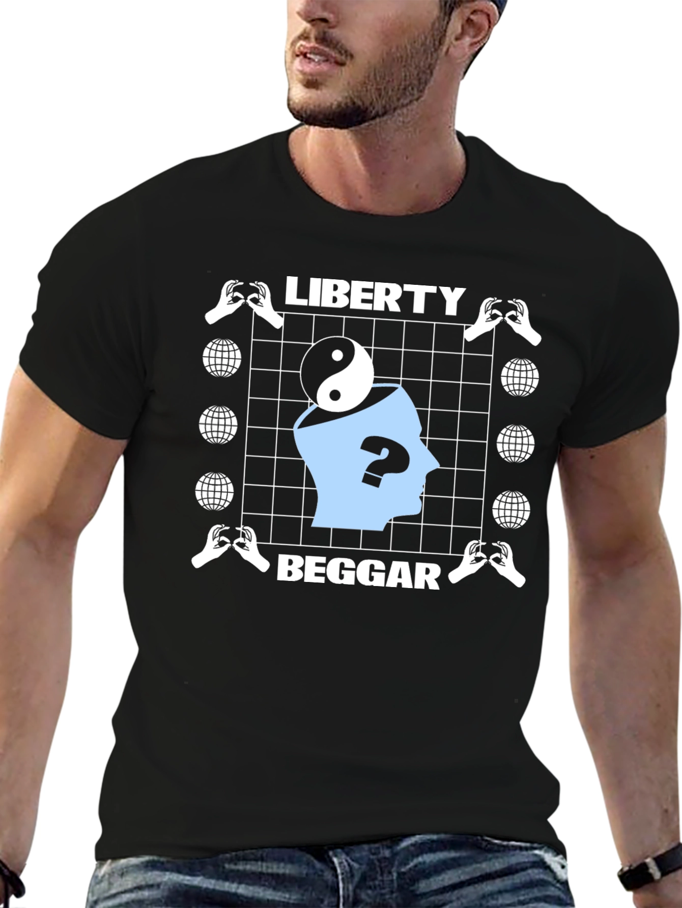Liberty Beggar Graphic T-Shirt Unique Design