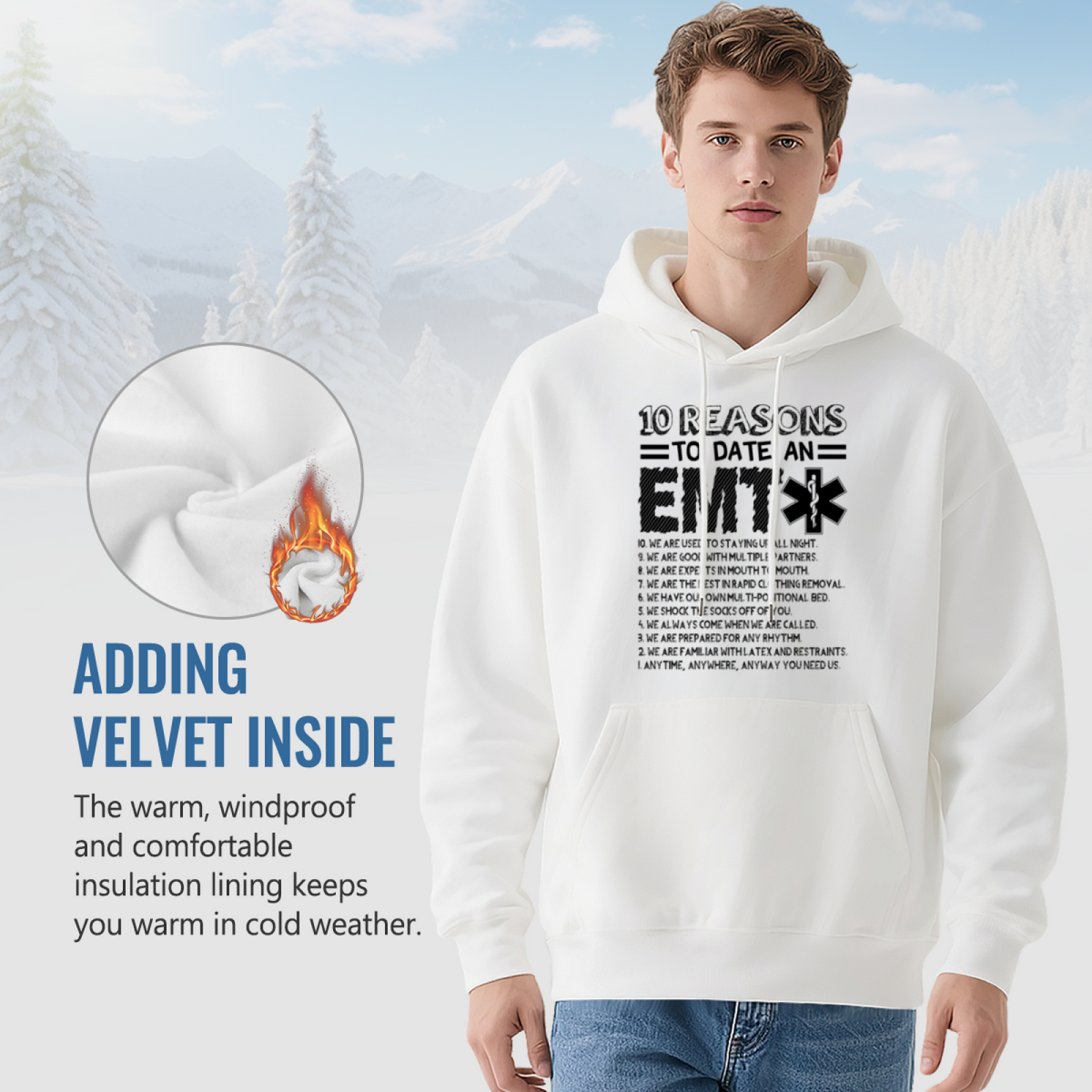 Funny Sarcastic Quote Graphic Hoodie