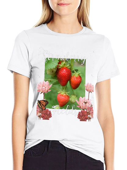 Strawberry Fields Graphic T-Shirt