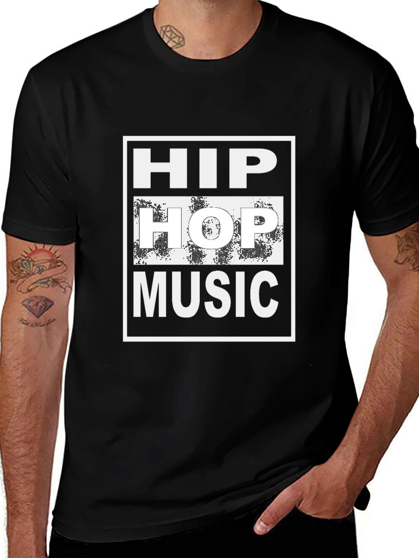 Hip Hop Music Graphic T-Shirt - Classic Design