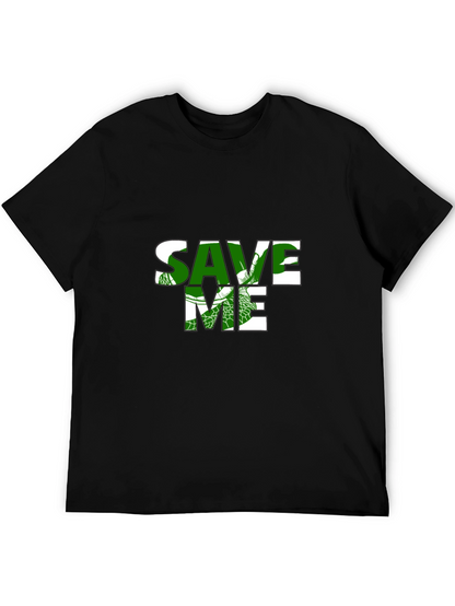 Save Me Sea Turtle T-Shirt - Black