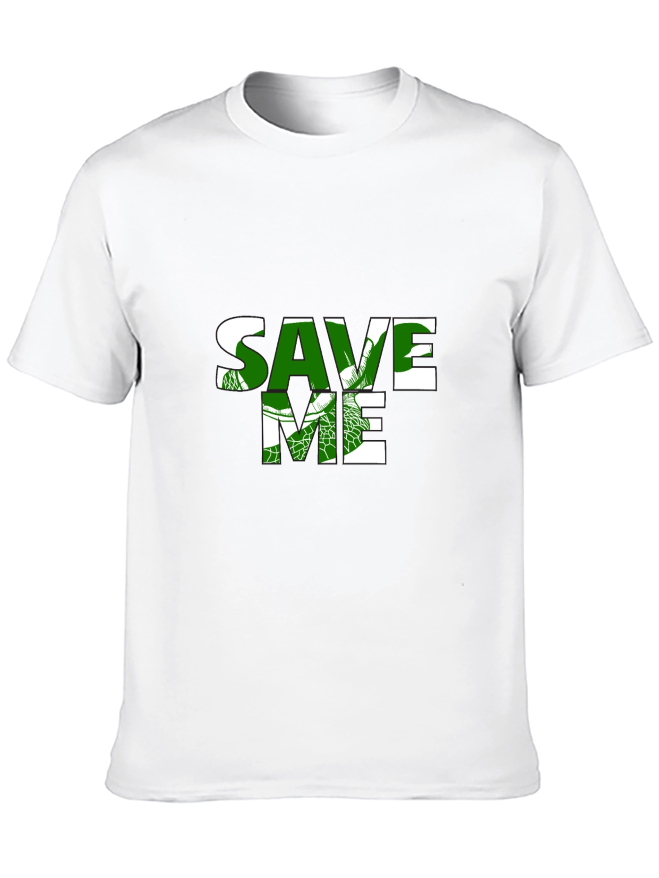 Save Me Sea Turtle T-Shirt - Black