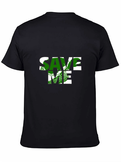 Save Me Sea Turtle T-Shirt - Black