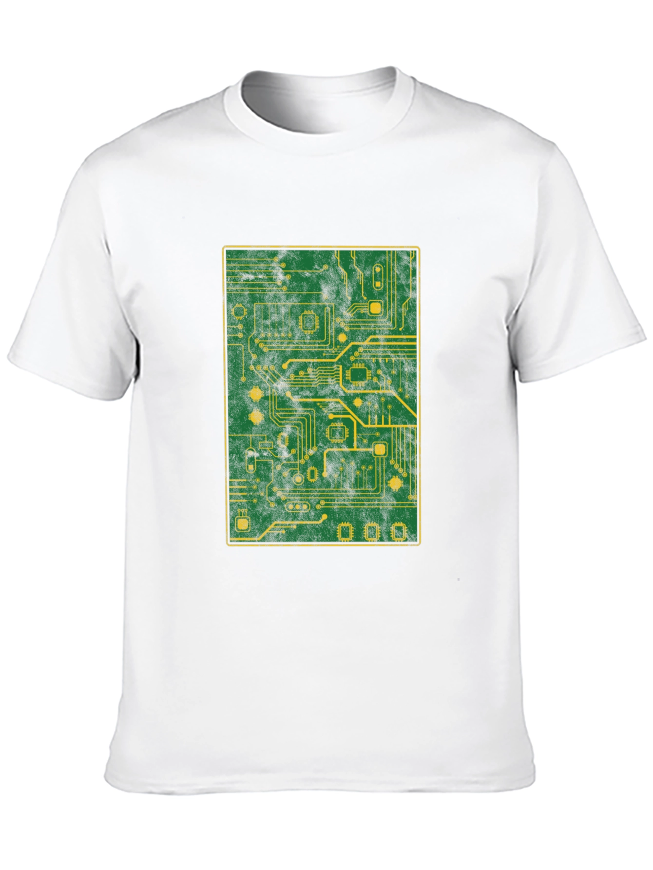 Circuit Board Graphic T-Shirt - Tech Geek Style