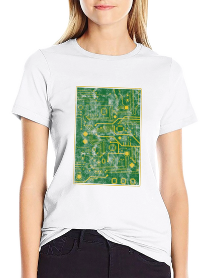 Circuit Board Graphic T-Shirt - Tech Geek Style