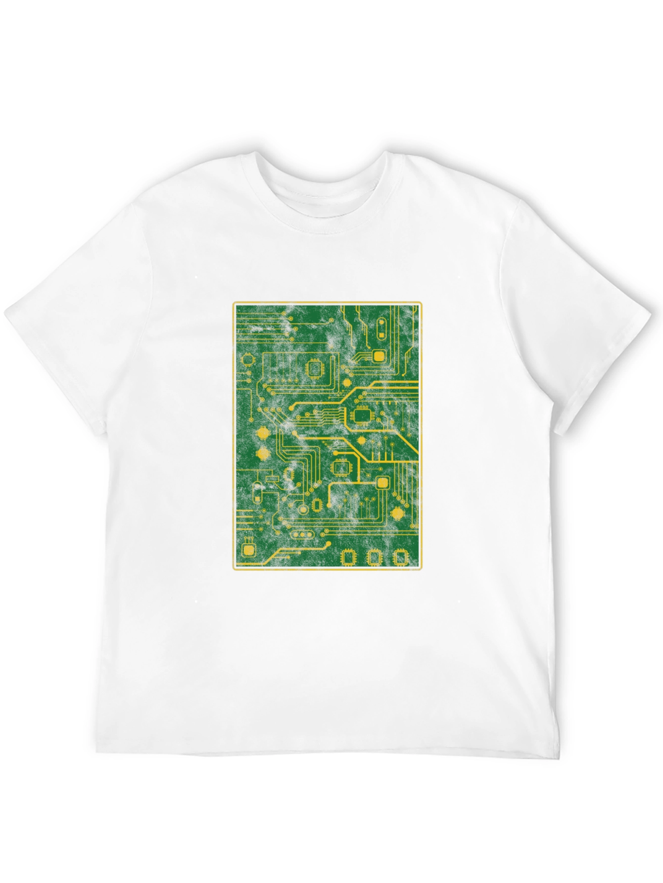 Circuit Board Graphic T-Shirt - Tech Geek Style