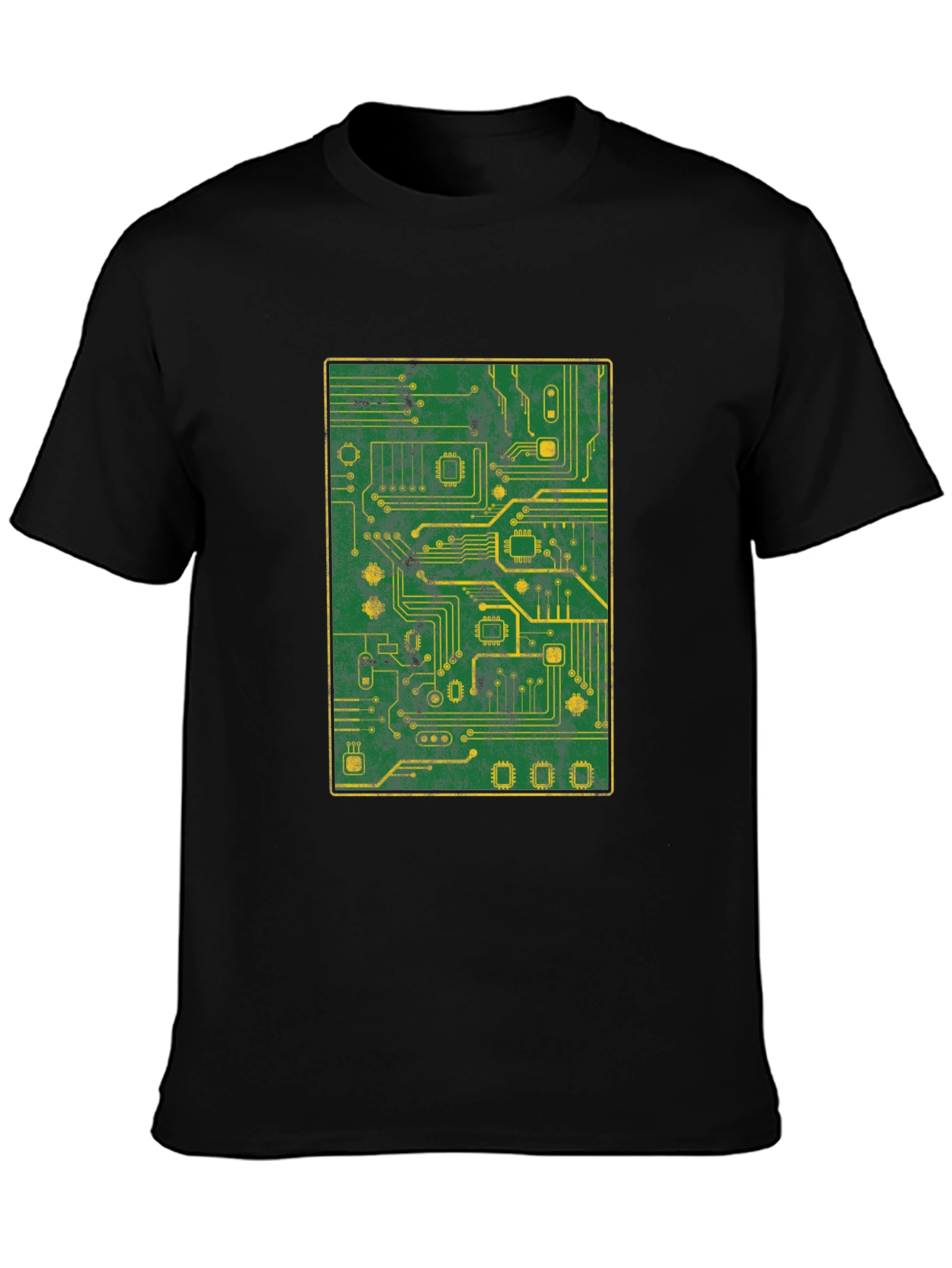 Circuit Board Graphic T-Shirt - Tech Geek Style