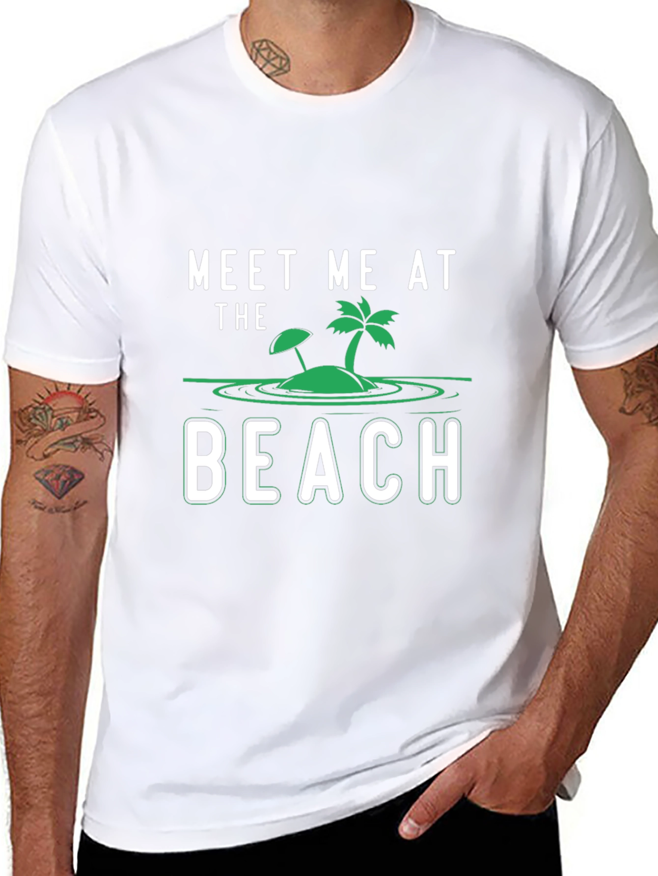 Meet Me At The Beach Graphic T-Shirt