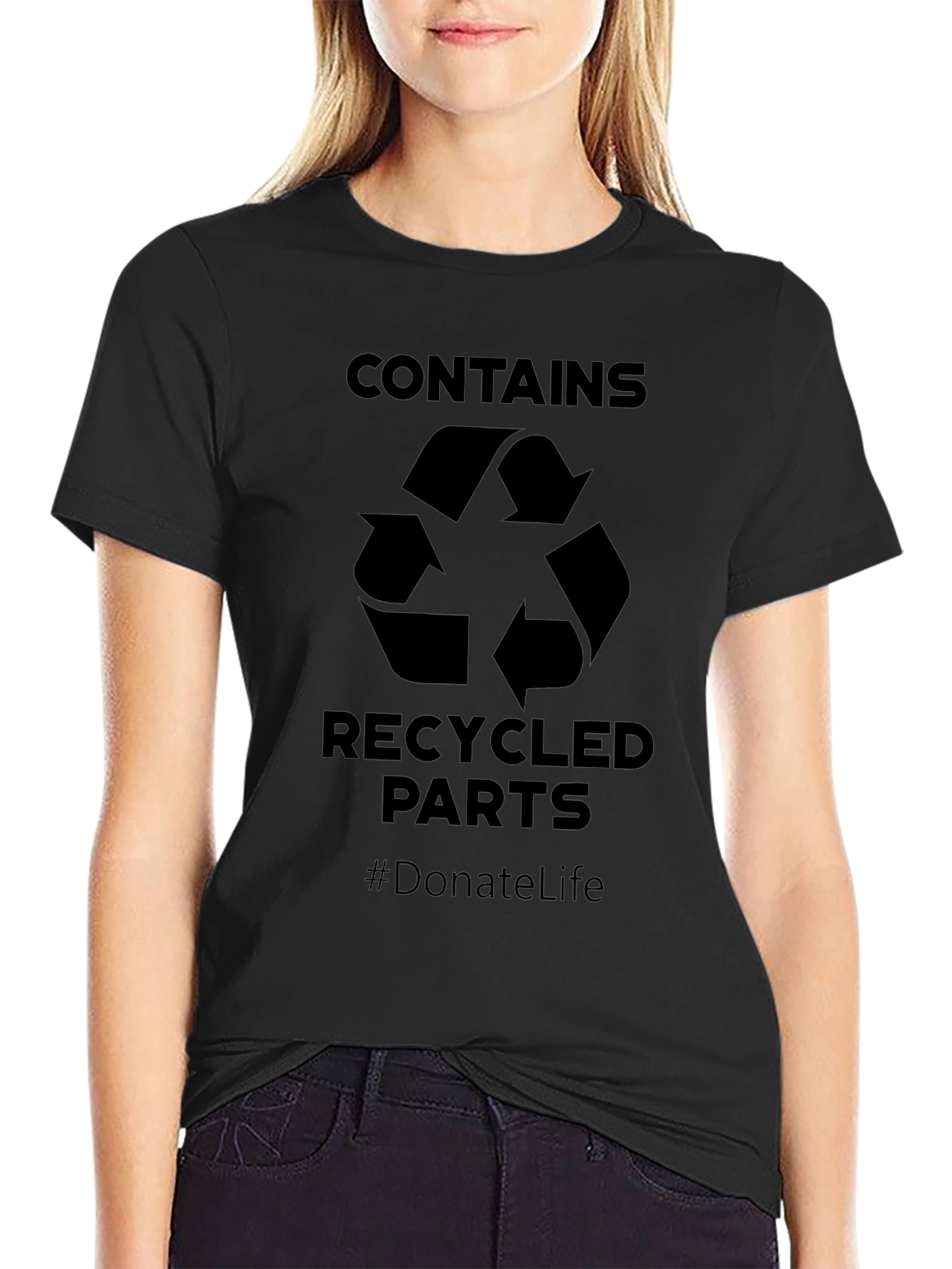 Contains Recycled Parts T-Shirt - Donate Life