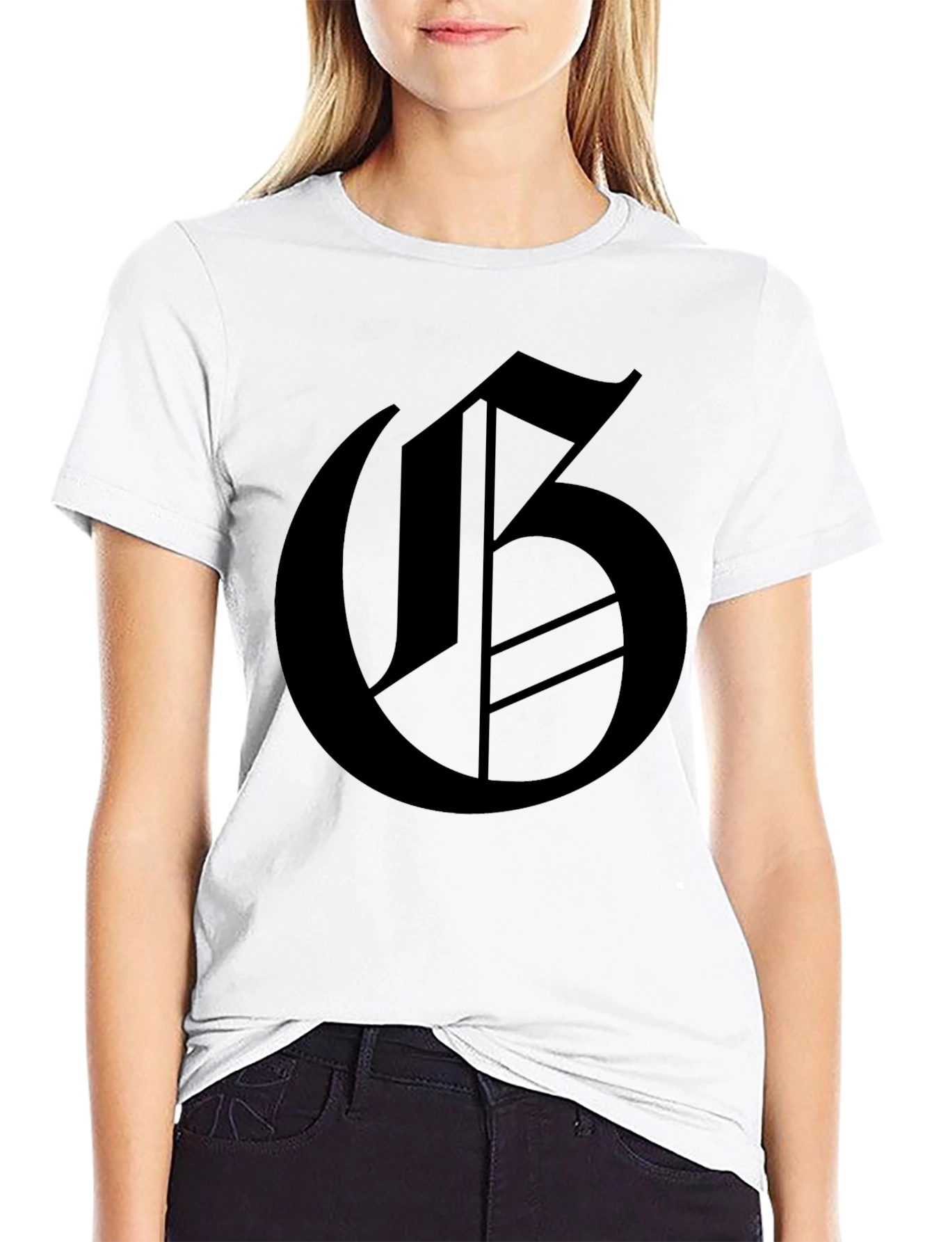 Gothic G Graphic Black T-Shirt