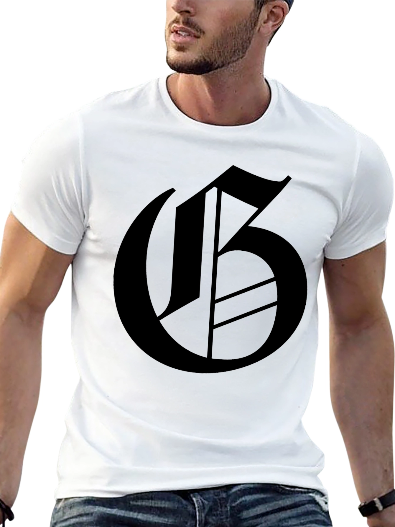 Gothic G Graphic Black T-Shirt