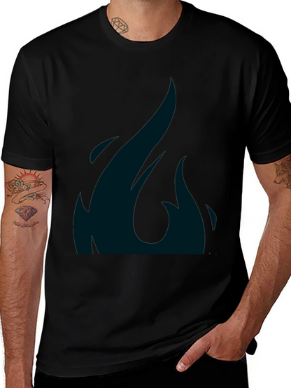 Mens Black T-Shirt with Graphic