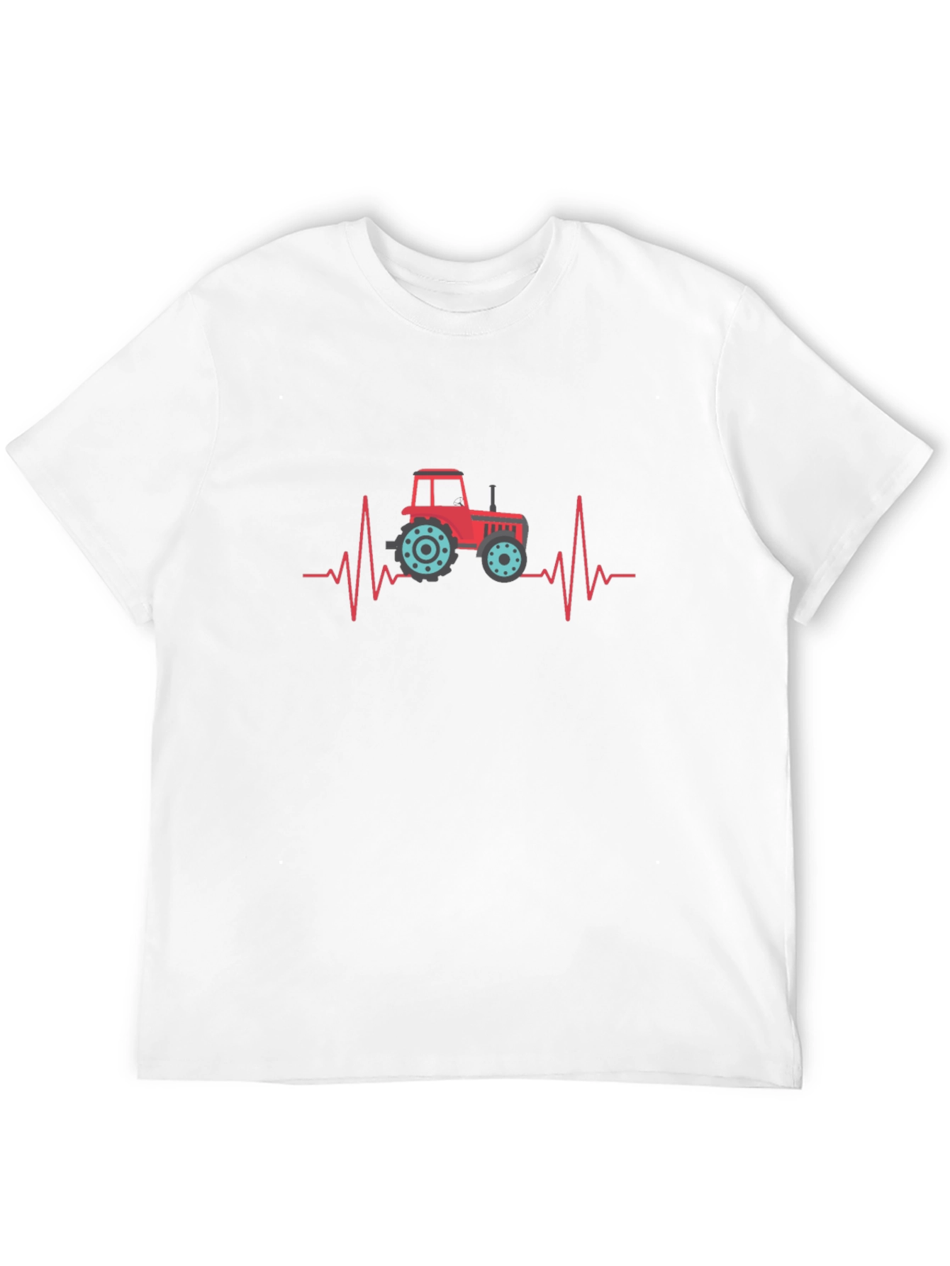 Tractor Heartbeat Graphic Tee - Black