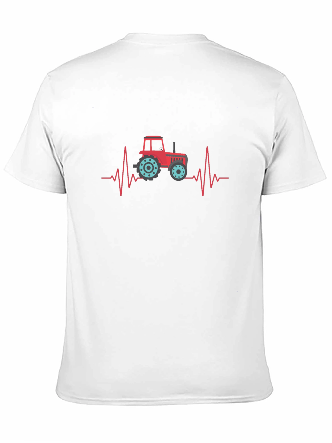 Tractor Heartbeat Graphic Tee - Black