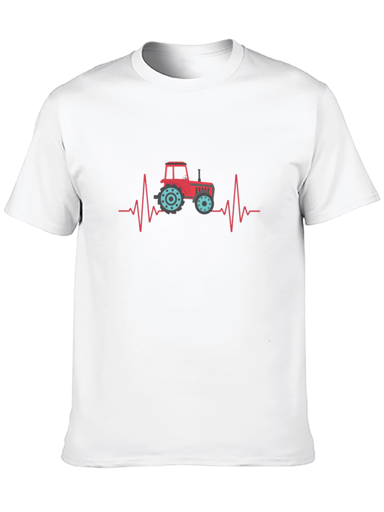 Tractor Heartbeat Graphic Tee - Black