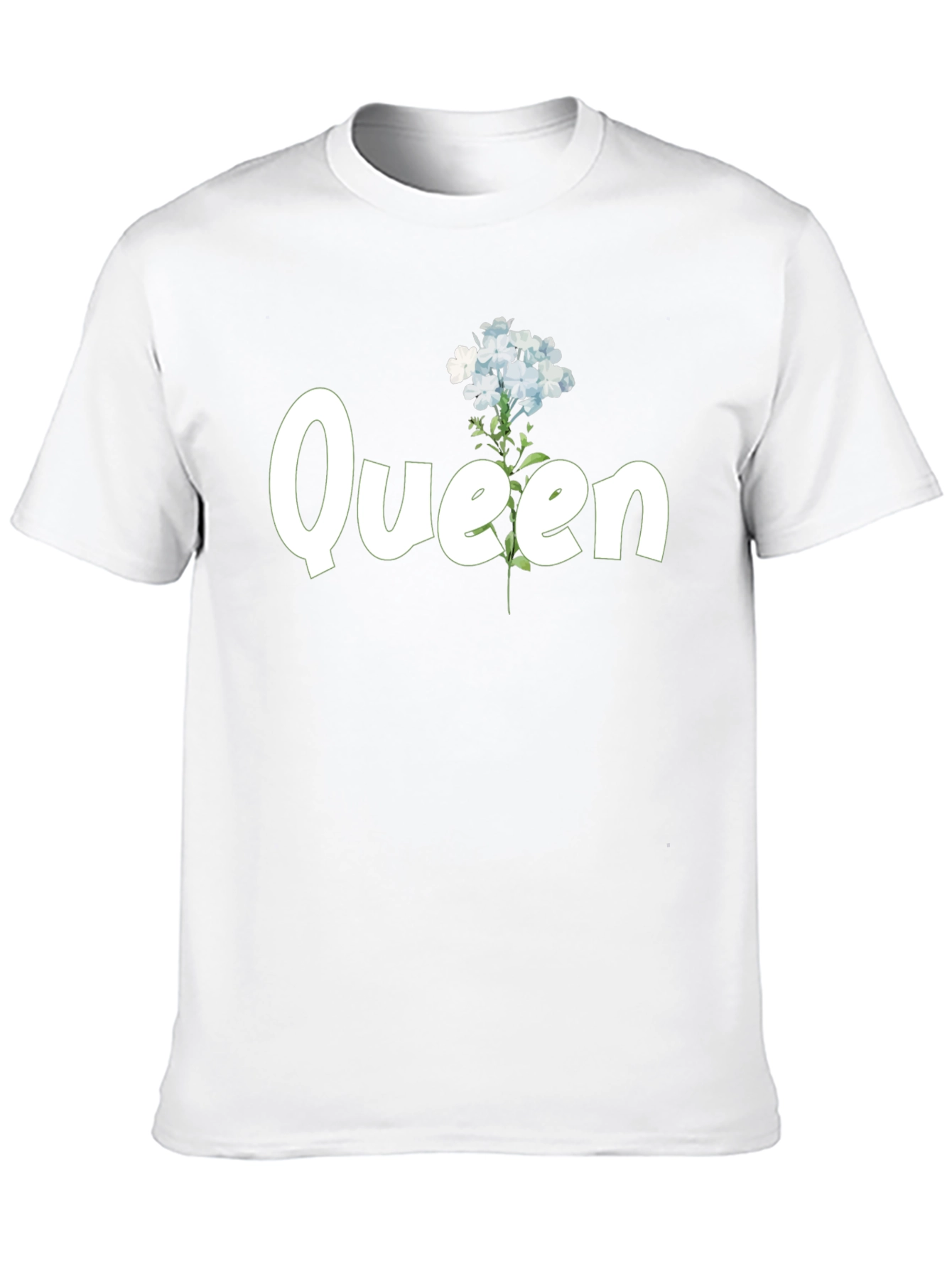 Floral Queen Black T-Shirt