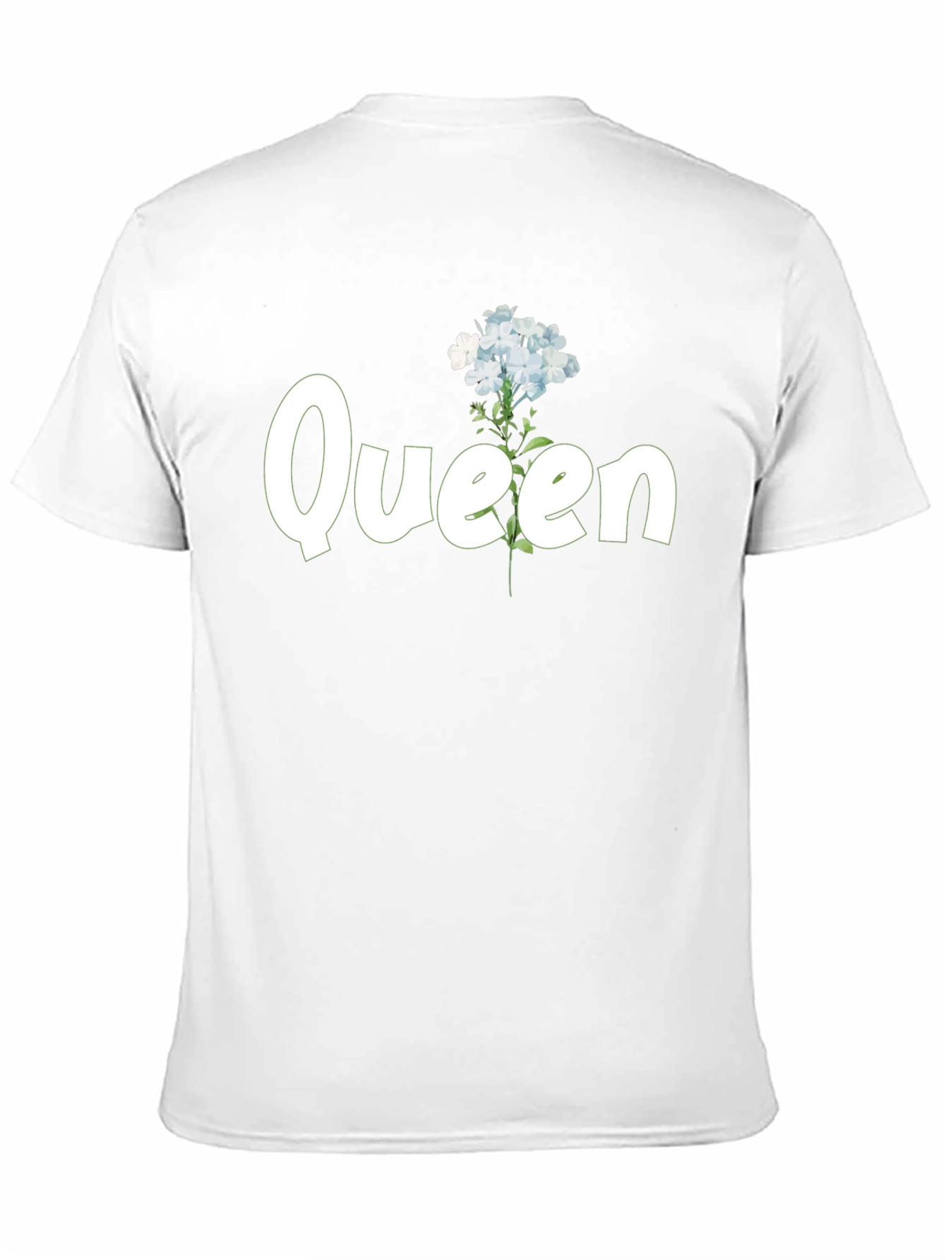 Floral Queen Black T-Shirt