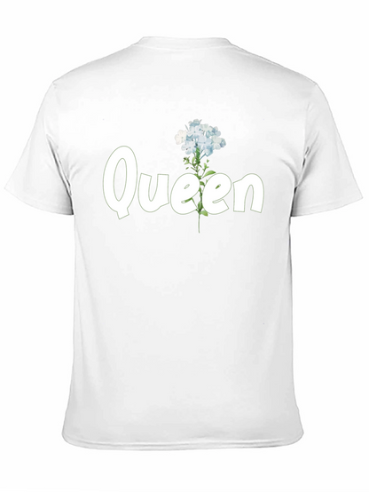 Floral Queen Black T-Shirt