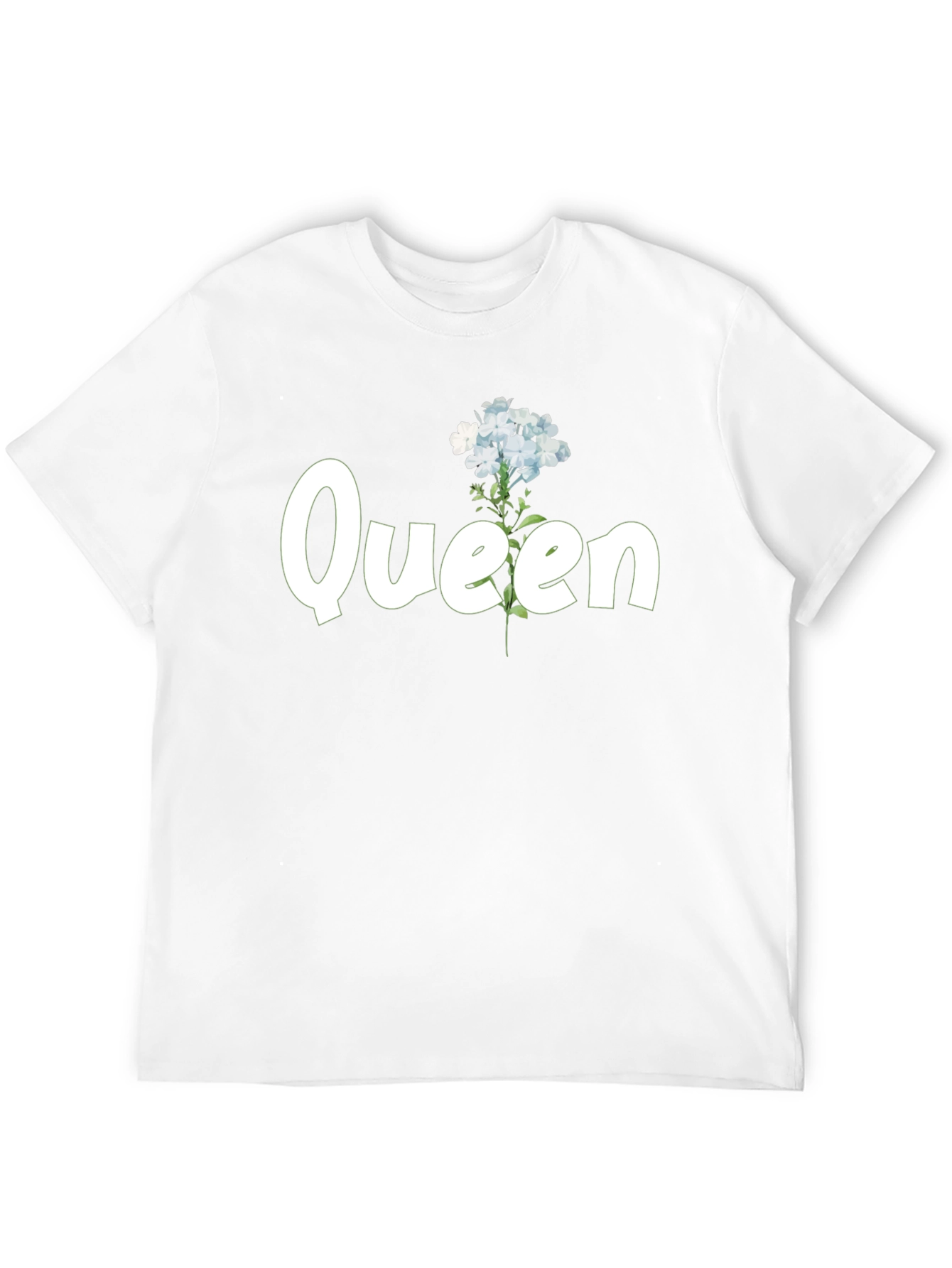 Floral Queen Black T-Shirt