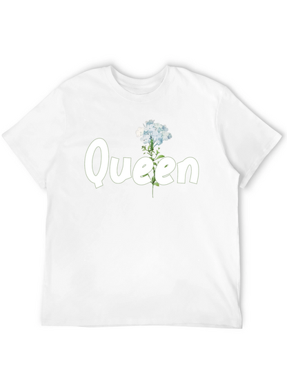 Floral Queen Black T-Shirt