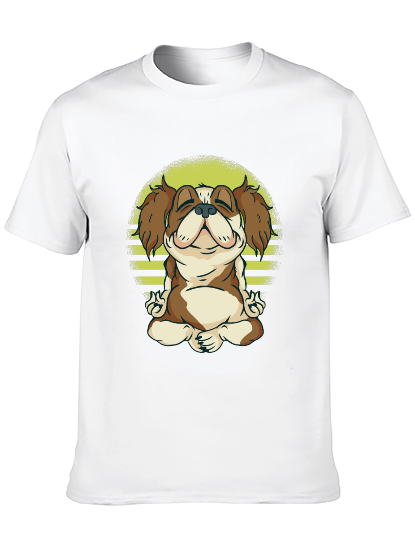 Meditating Dog T-Shirt - Zen Canine Tee