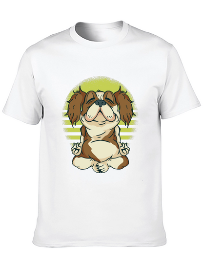Meditating Dog T-Shirt - Zen Canine Tee