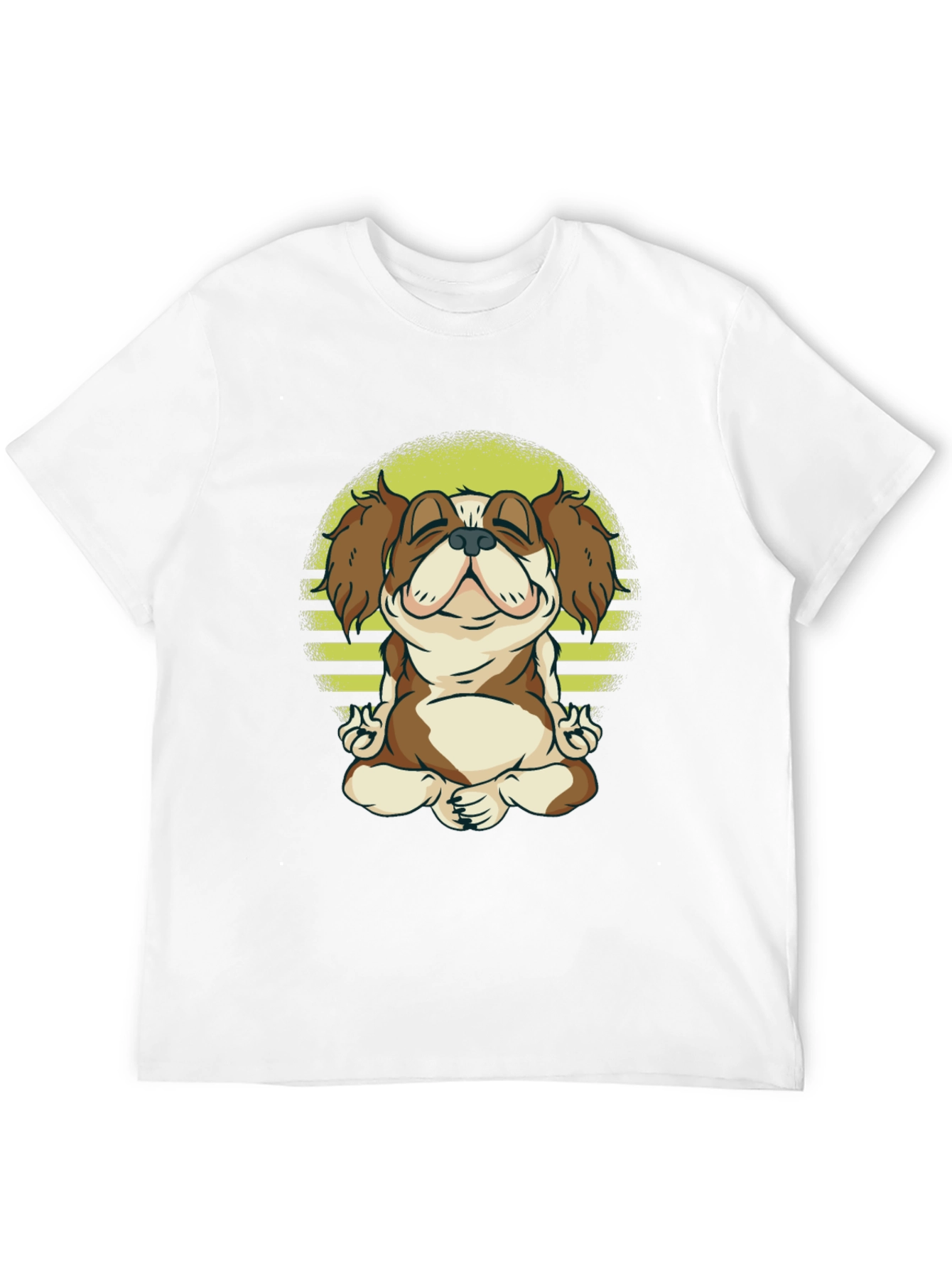 Meditating Dog T-Shirt - Zen Canine Tee