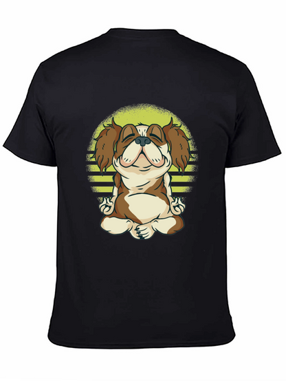Meditating Dog T-Shirt - Zen Canine Tee