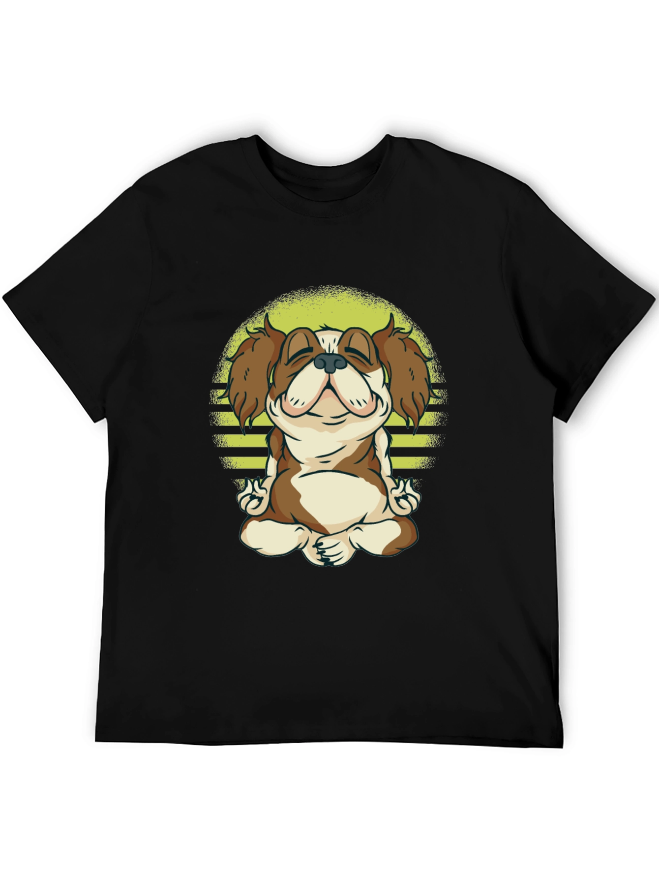 Meditating Dog T-Shirt - Zen Canine Tee