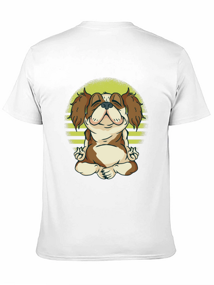 Meditating Dog T-Shirt - Zen Canine Tee