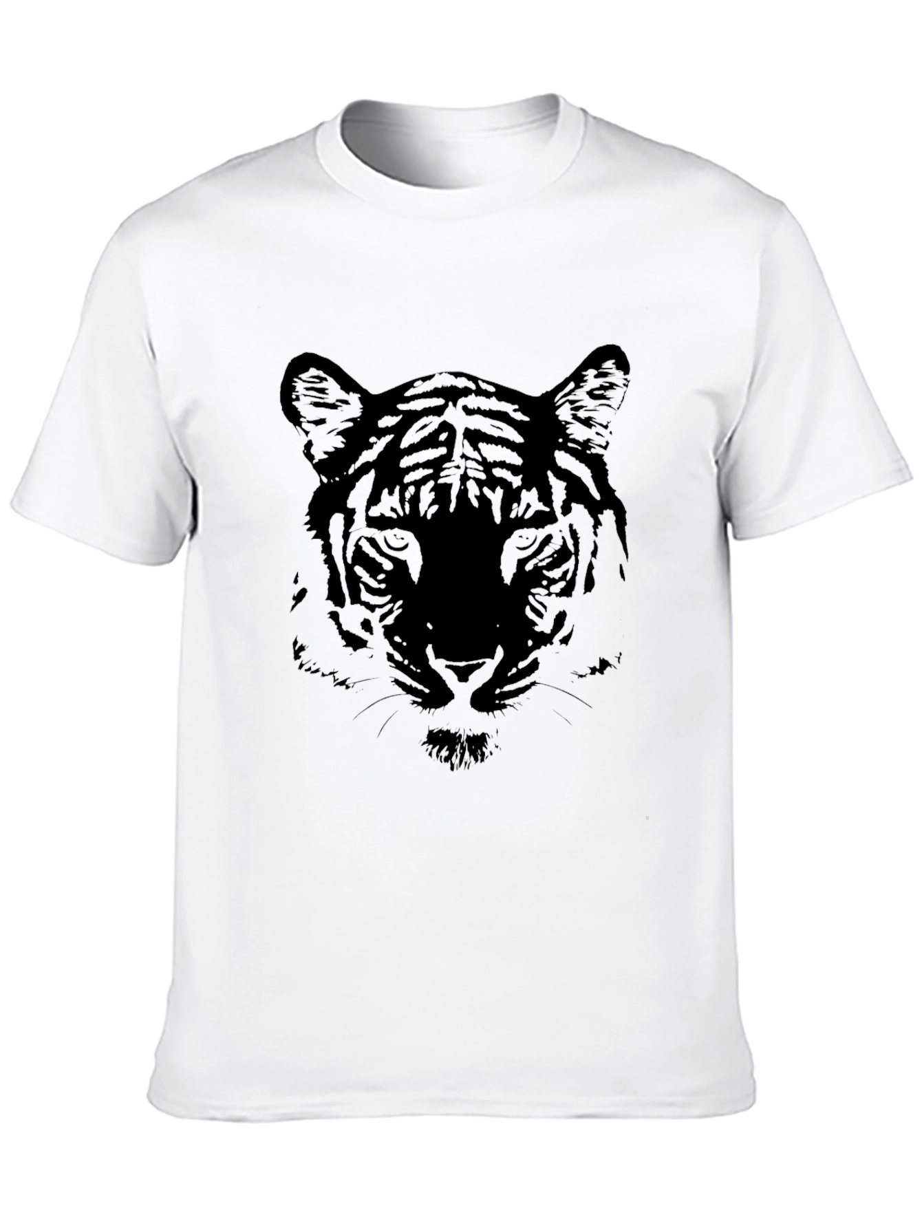 Black Tiger Graphic Tee - Stylish Animal Print Shirt