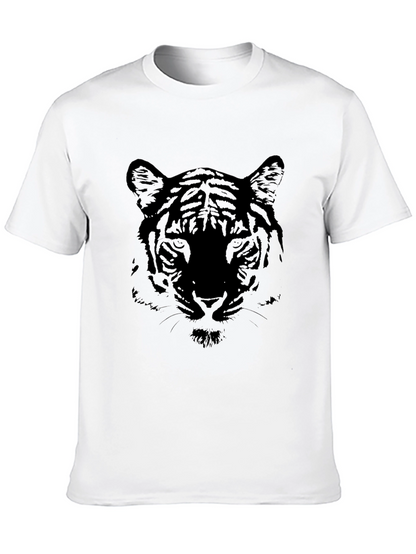 Black Tiger Graphic Tee - Stylish Animal Print Shirt