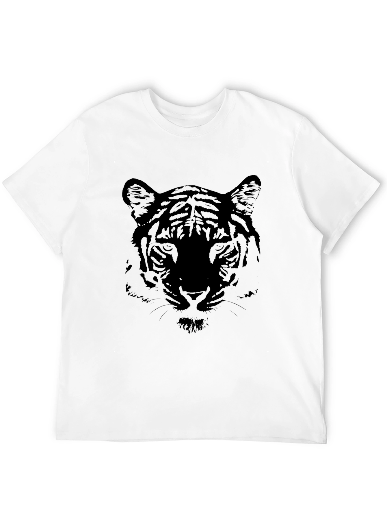 Black Tiger Graphic Tee - Stylish Animal Print Shirt