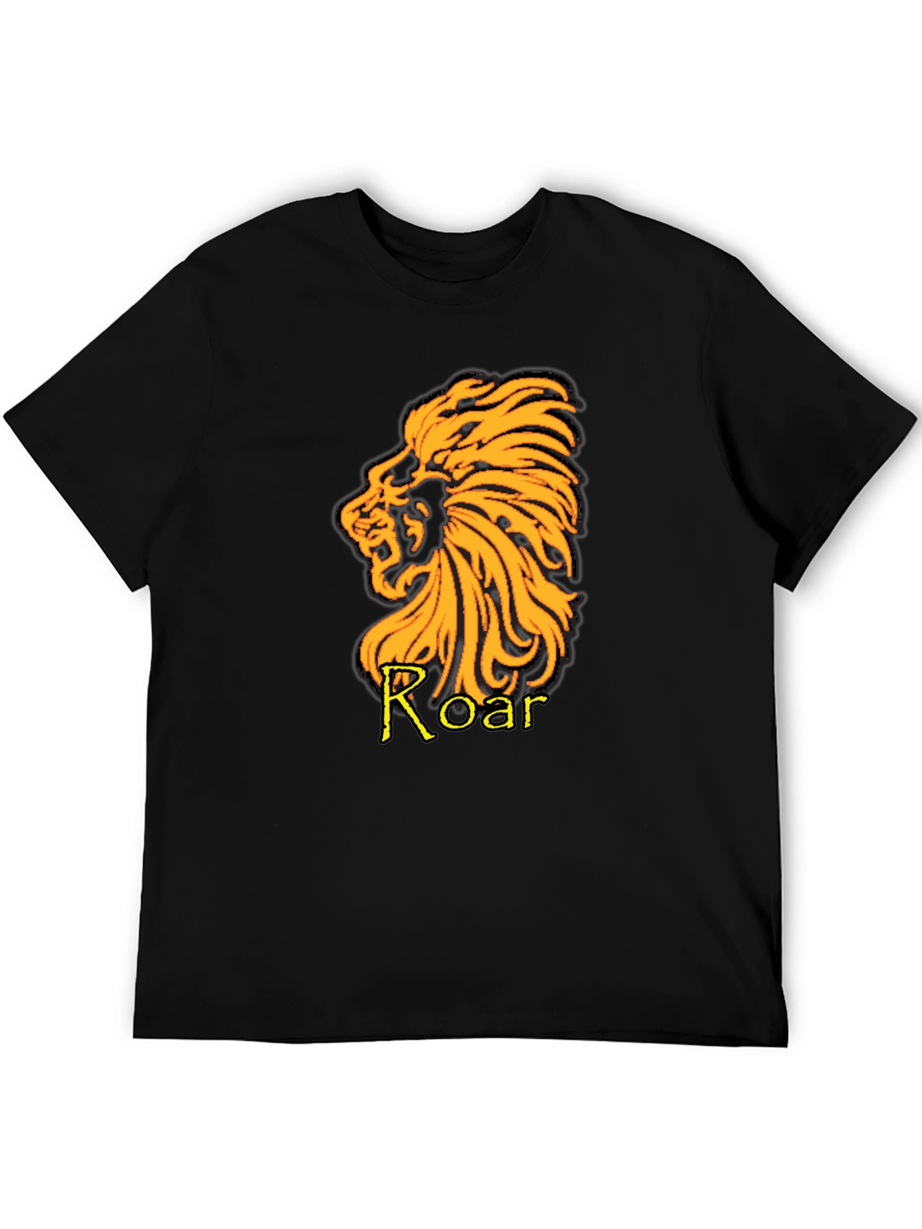 Lion Roar Graphic T-Shirt - Black