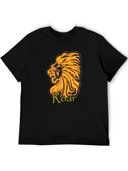 Lion Roar Graphic T-Shirt - Black