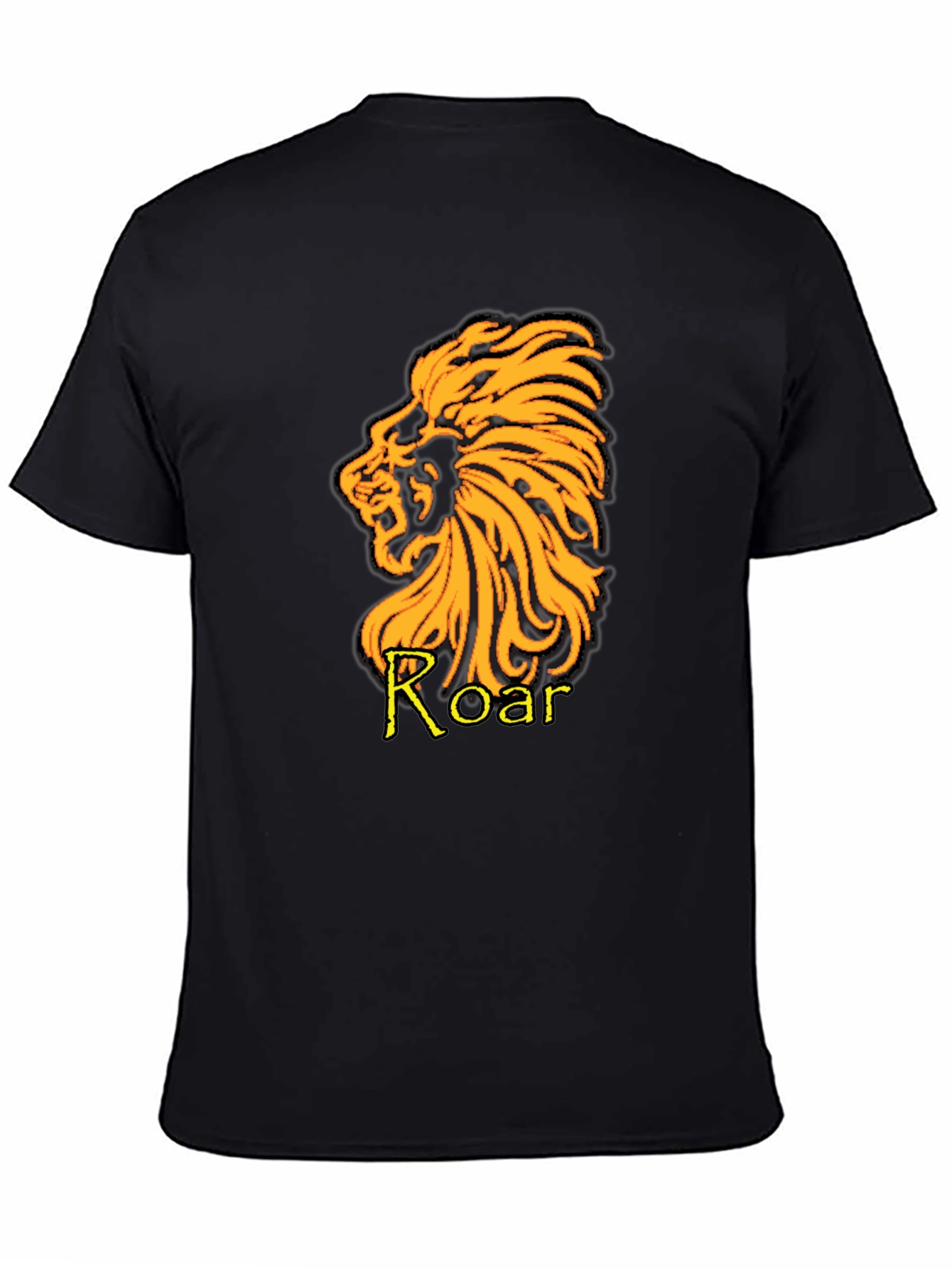 Lion Roar Graphic T-Shirt - Black