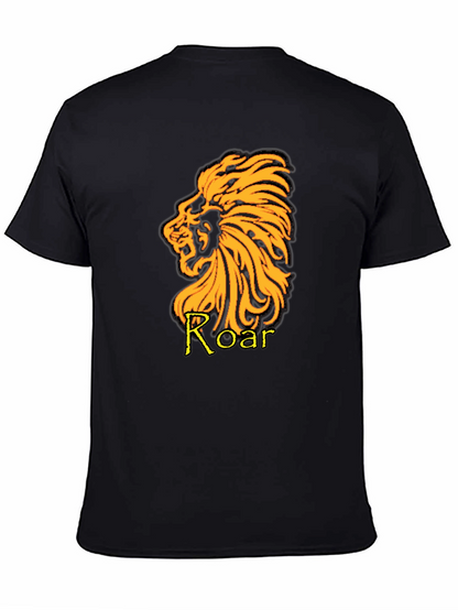 Lion Roar Graphic T-Shirt - Black