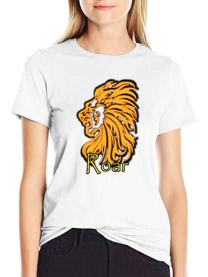 Lion Roar Graphic T-Shirt - Black